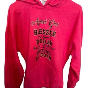April Girl Hot Pink Hoodie
